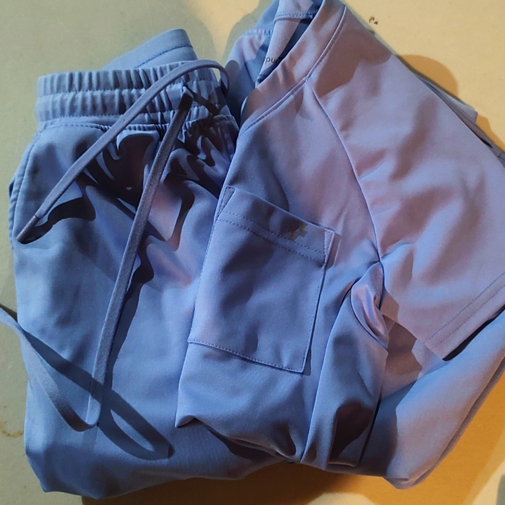 Fit scrubs blue xxs set